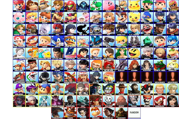 how many characters in smash ultimate a complete count 1